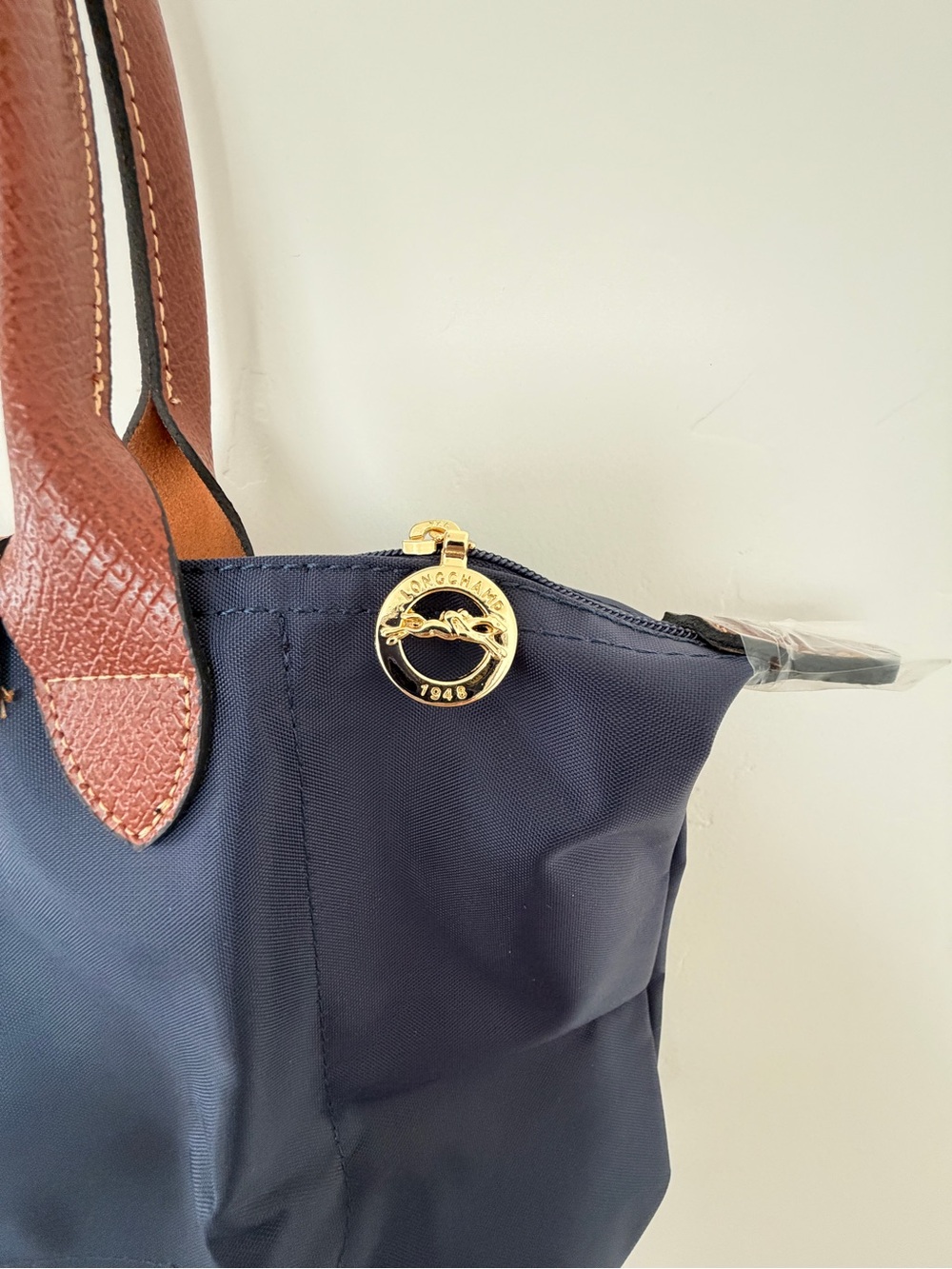 NWT | Le Pliage Original Medium Tote Bag | Navy - Picture 5 of 11